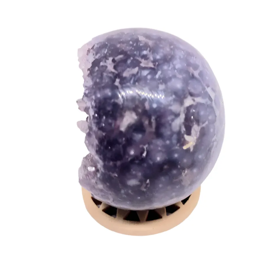 110G Grape Agate Crystal Sphere