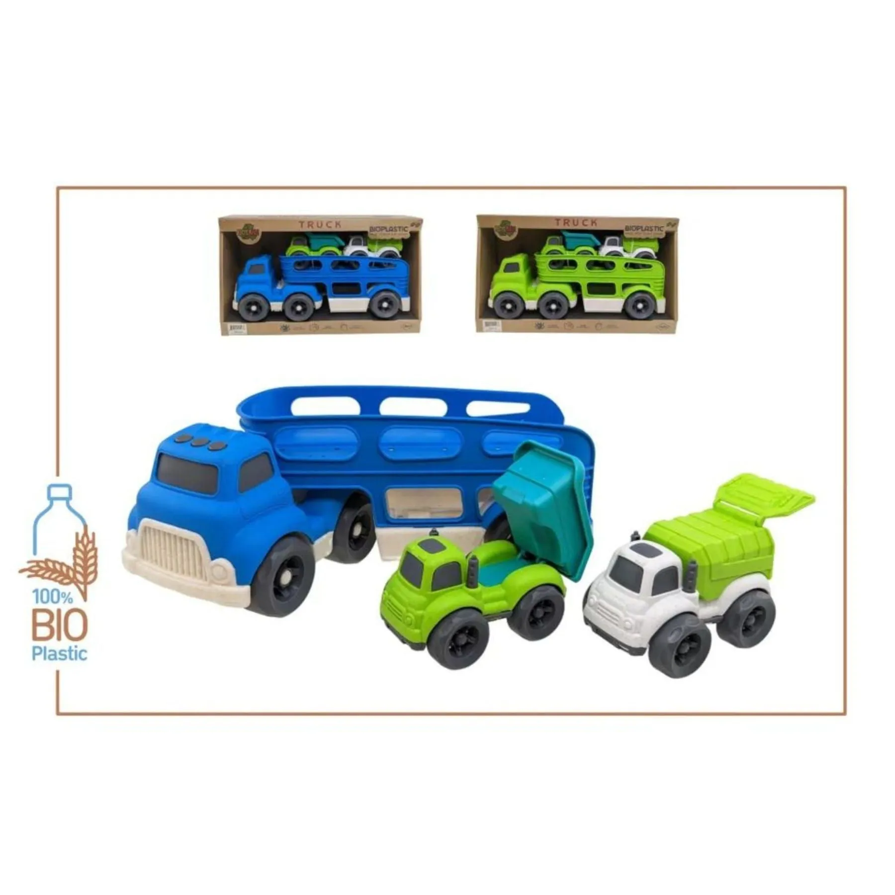 12" Bioplastic Transport Trucks