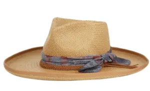 Adonis | Pencil Curl Wide Brim Straw Hat