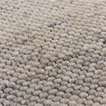 Aluva Wool Rug [Light grey melange/Black]