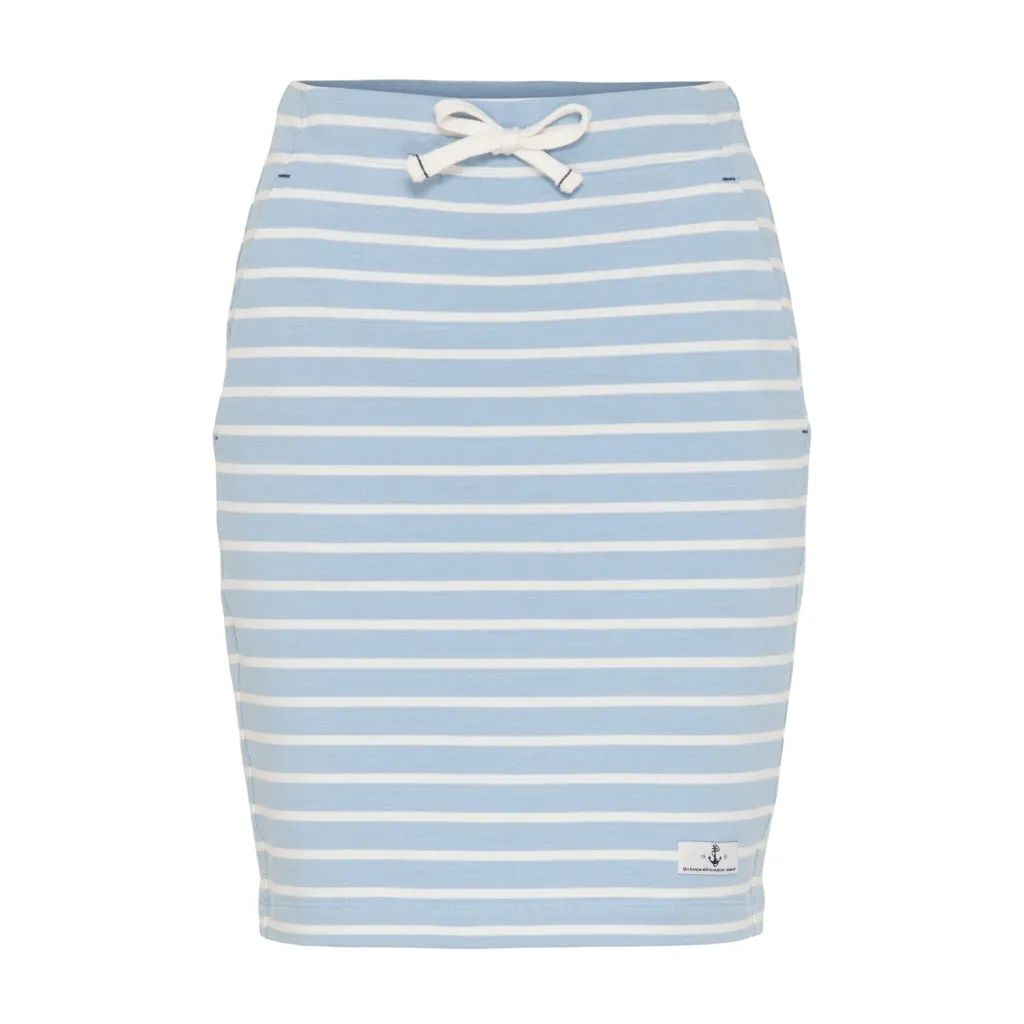 Anjelica Striped Skirt - Powder Blue/Pearl