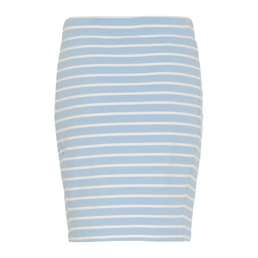 Anjelica Striped Skirt - Powder Blue/Pearl