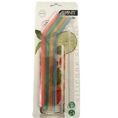 Avanti Silicone Straws & Brush Set