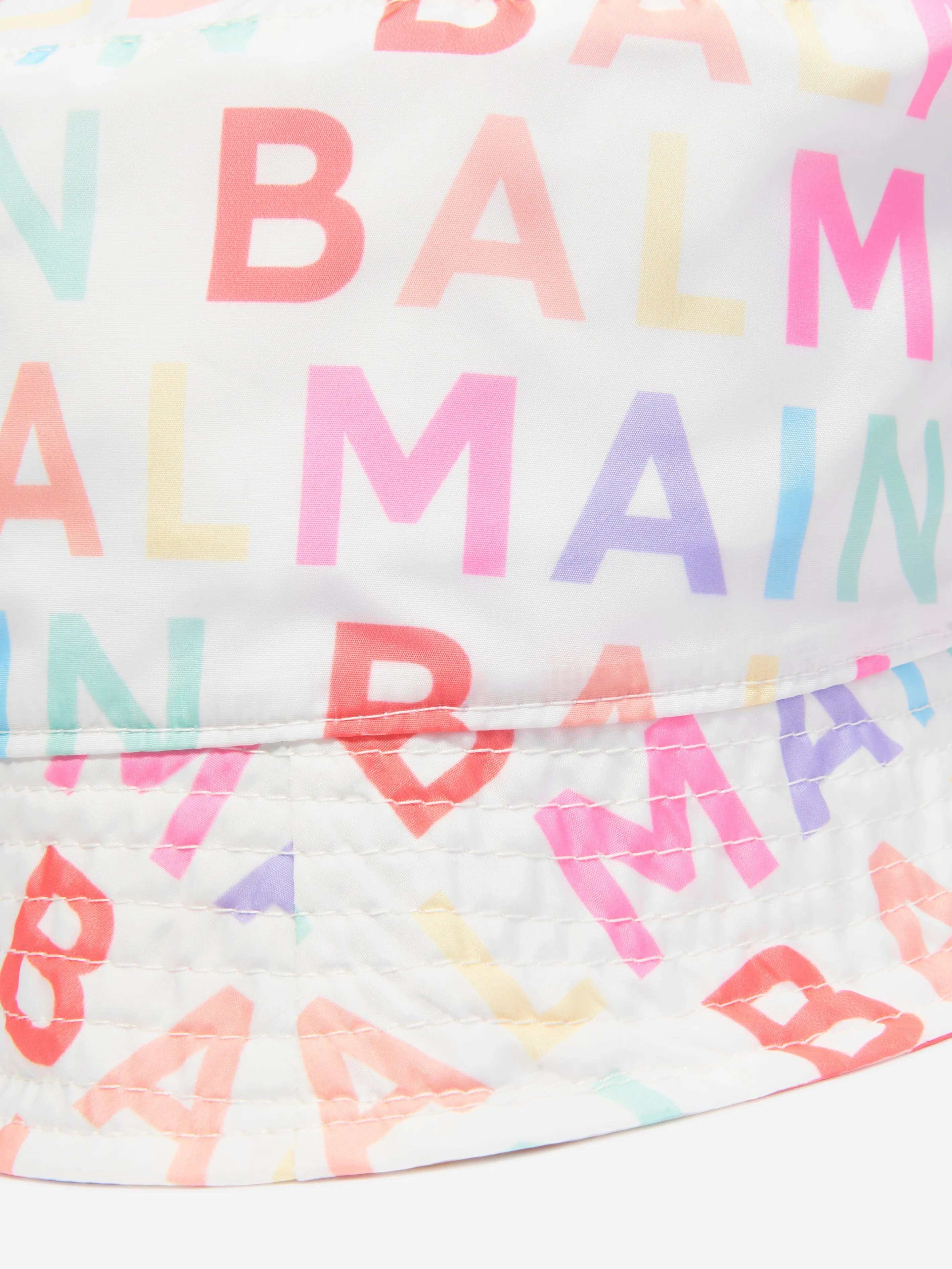 Balmain Kids Logo Bucket Hat in Multicolour