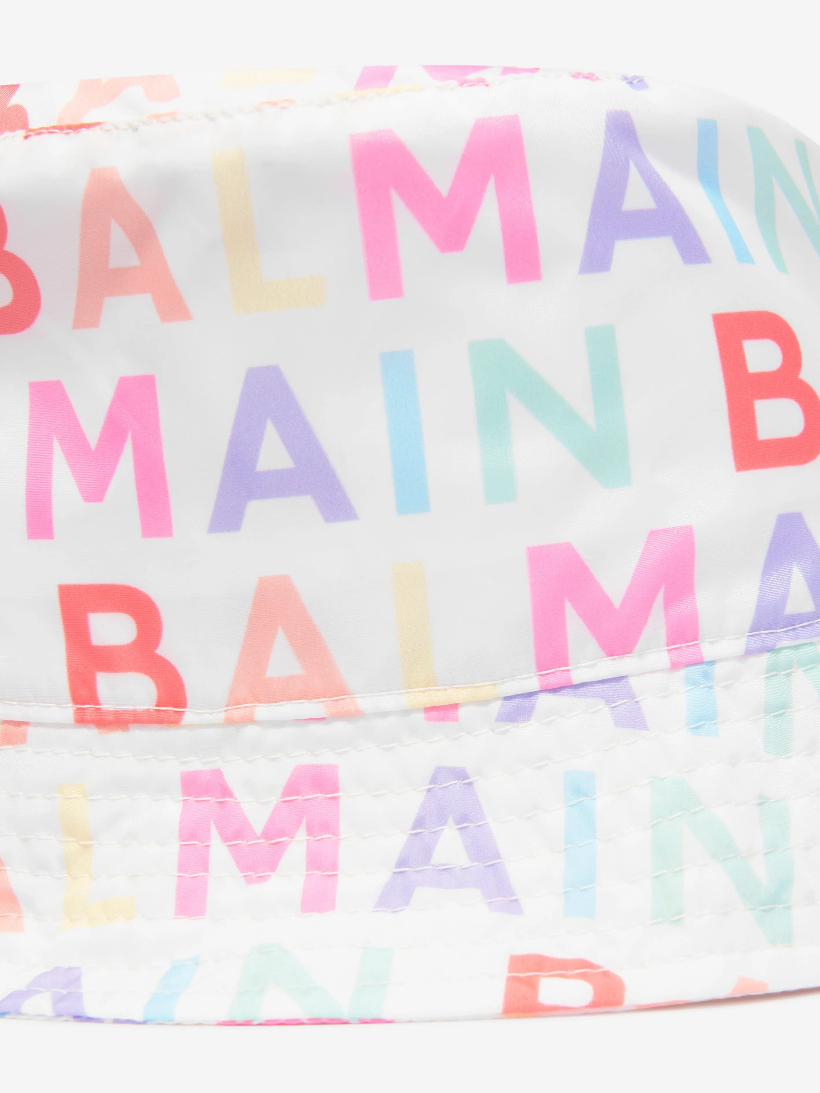 Balmain Kids Logo Bucket Hat in Multicolour