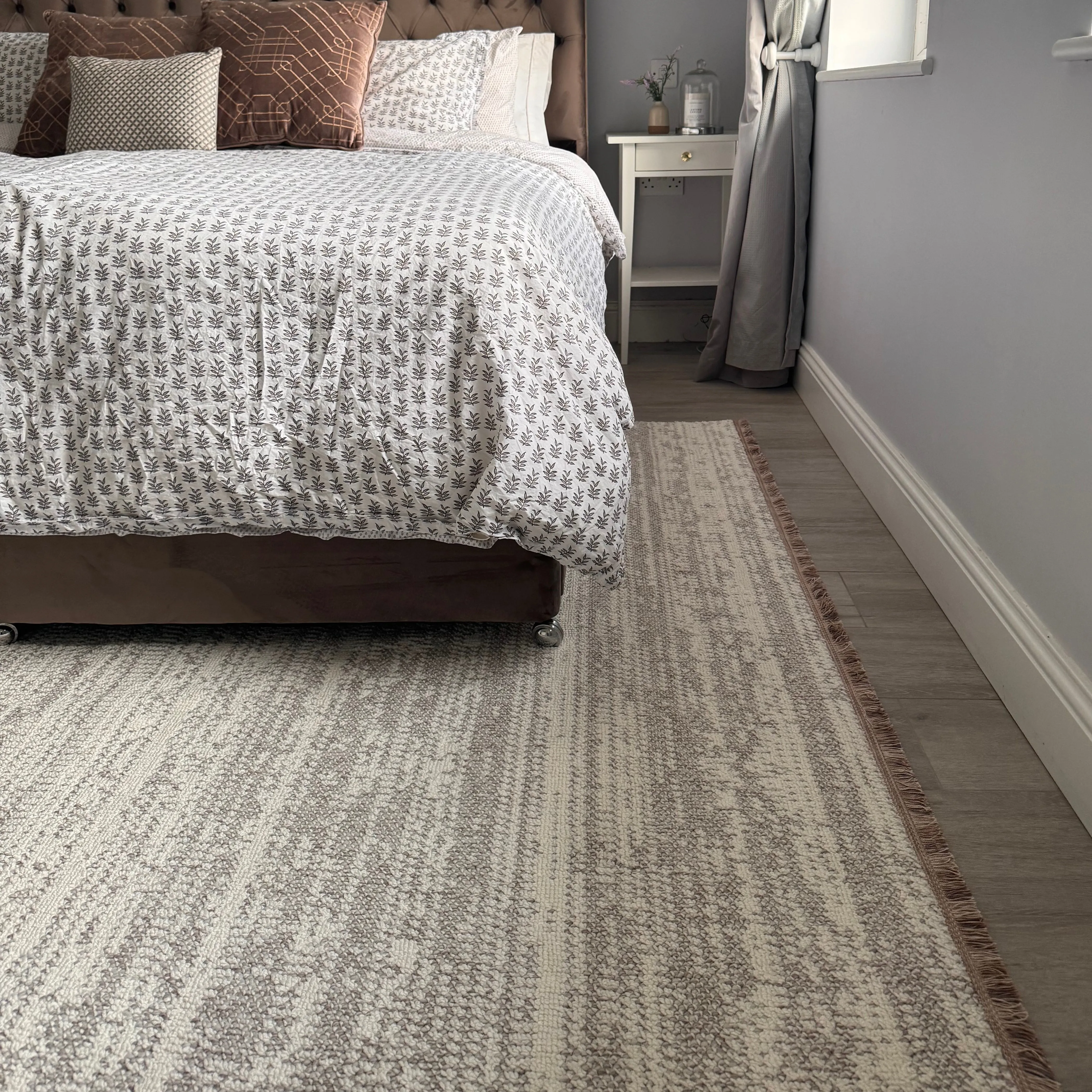 Beige Abstract Scandi Rug - Teva