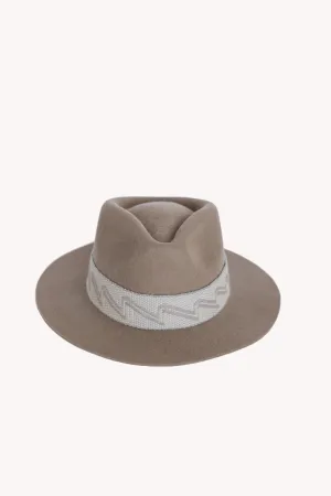 Beige Fedora Hat