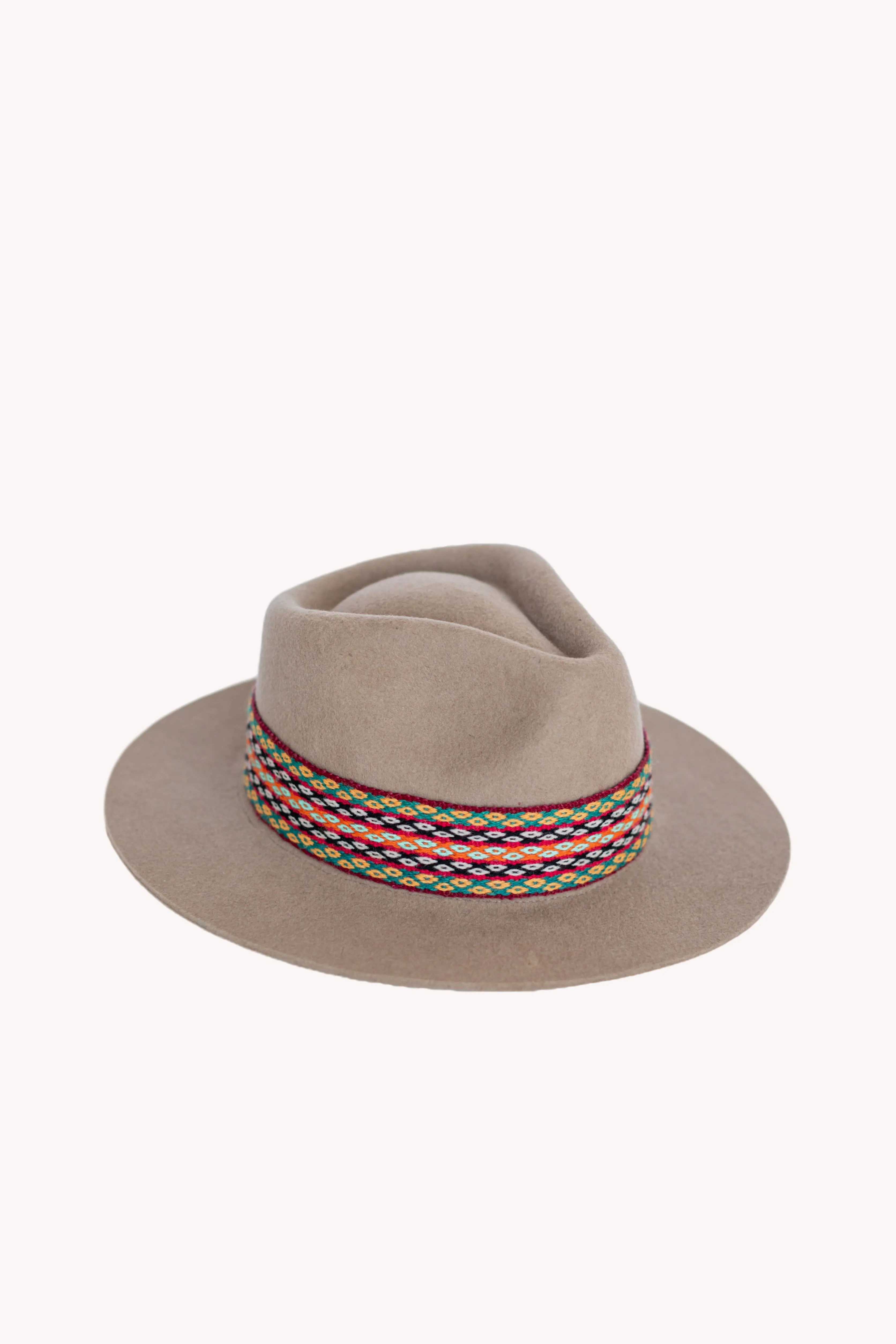 Beige Fedora Hat