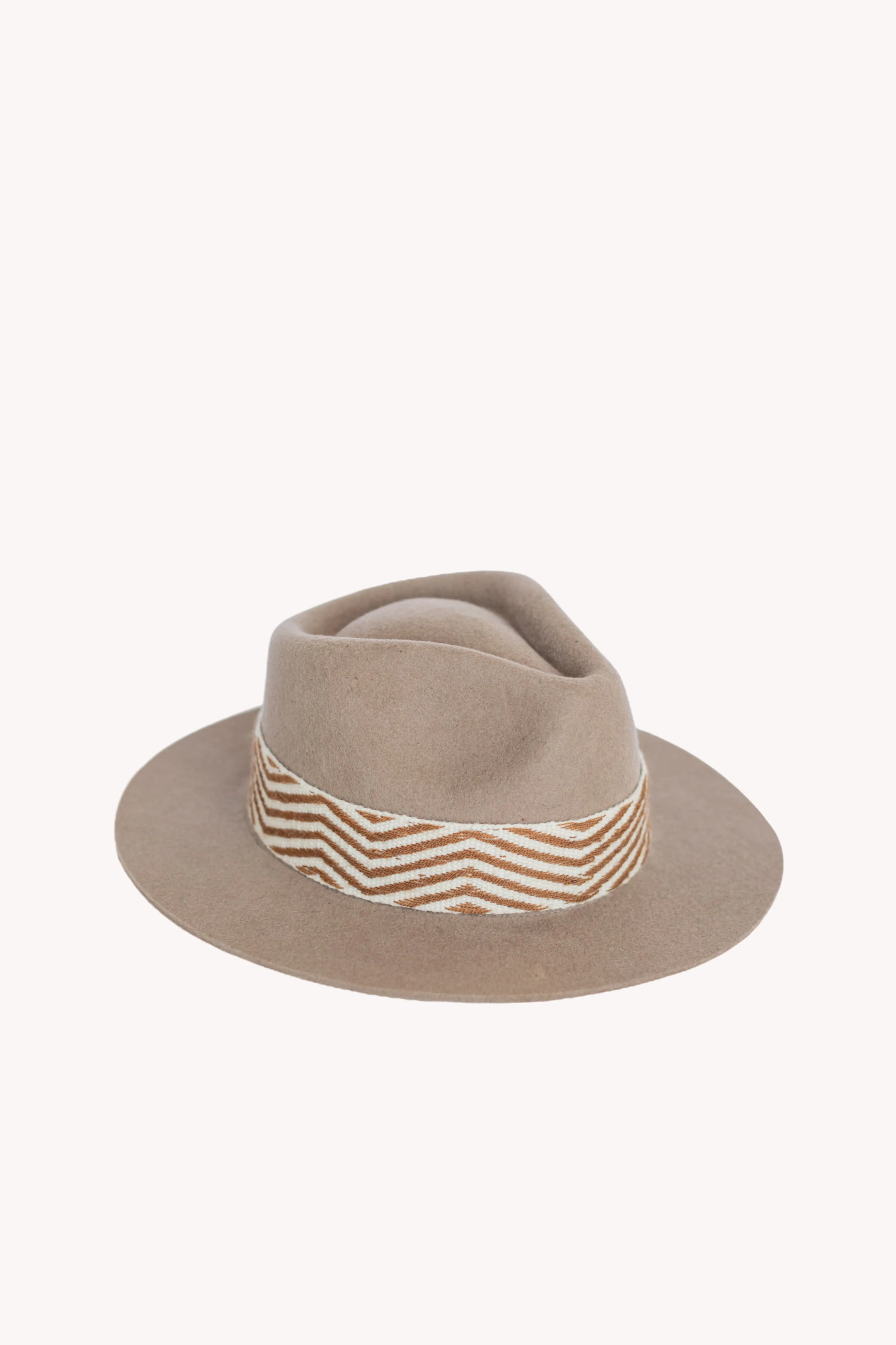 Beige Fedora Hat