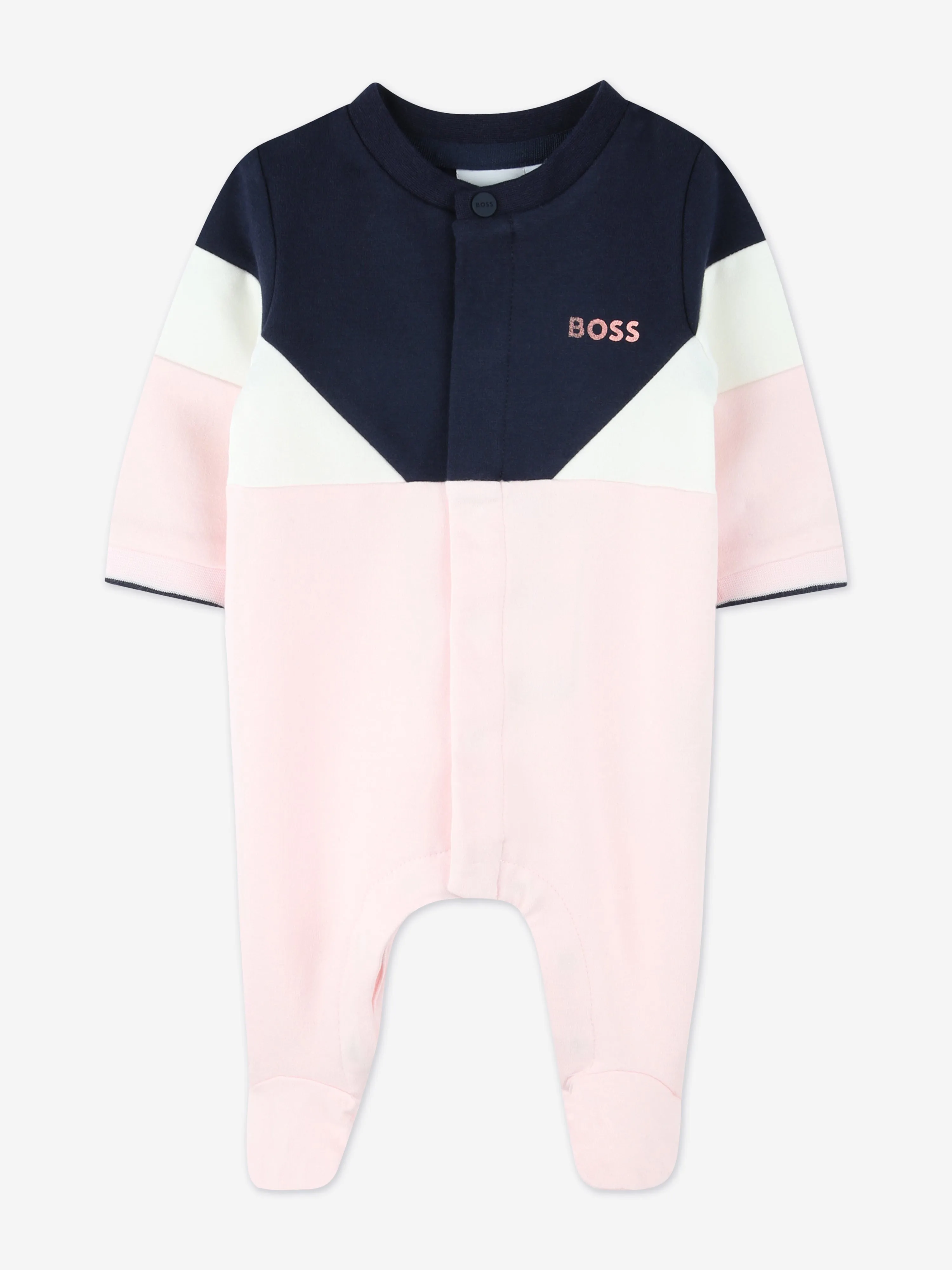 BOSS Baby Girls Babygrow Gift Set in Pink