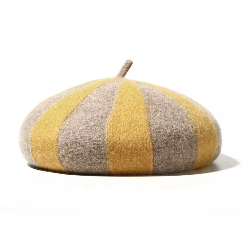 Bresson Striped Wool Beret