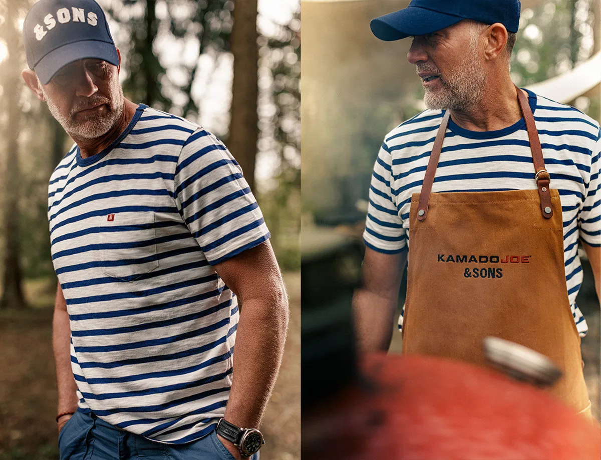 Breton Striped T Shirt Blue