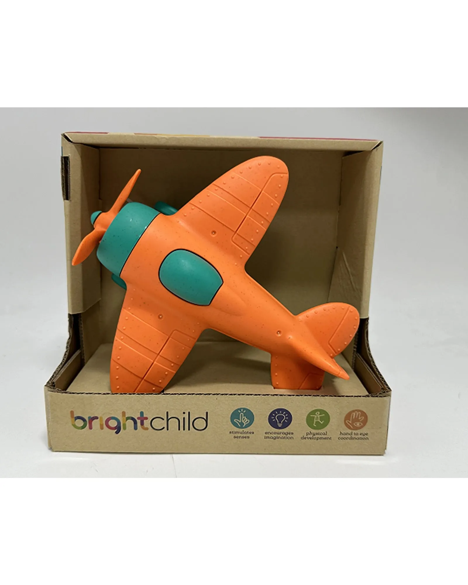 Bright Child Bioplastic Wheatstraw Plane - Assorted (Blue & Orange)