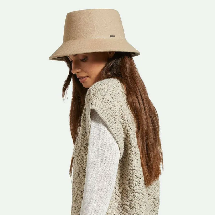 Brixton Elle Felt Bucket - Sand