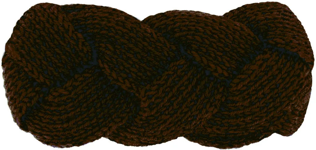 brown braid head warmer Case of 24