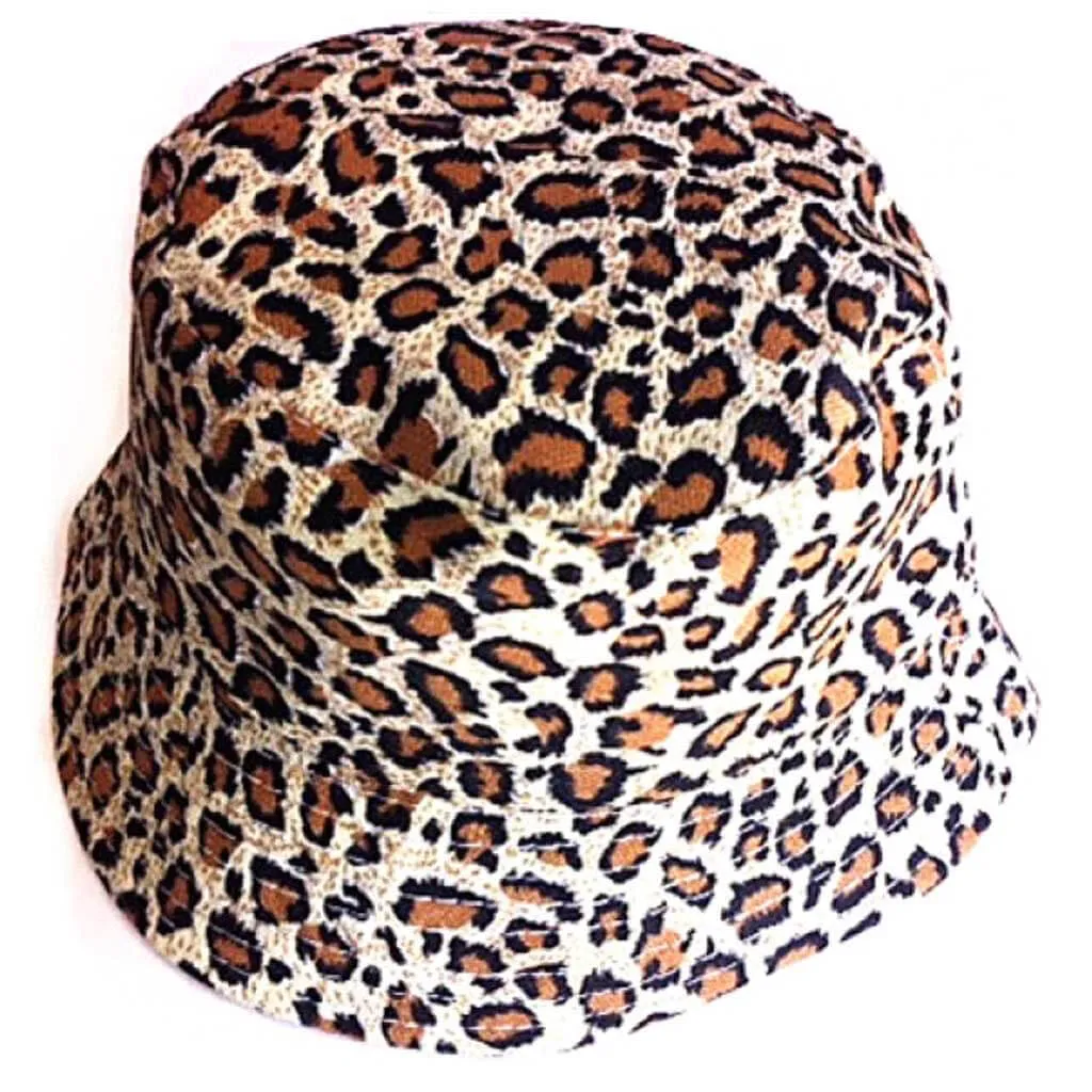 Brown Leopard Sun Hat