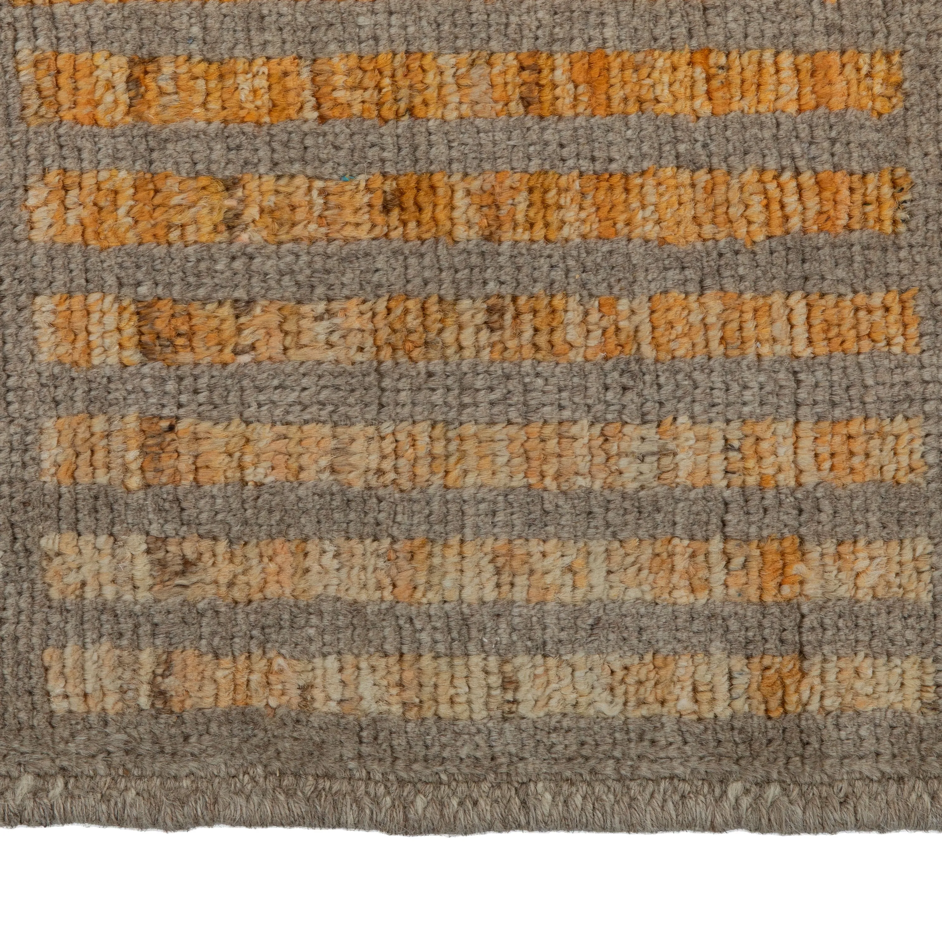 Brown Zameen Transitional Wool Runner - 2'9" x 9'7"