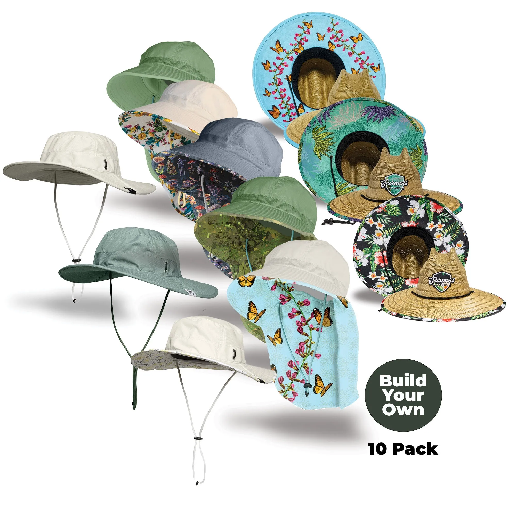 BYOB - Sun & Straw Hat 10 Pack