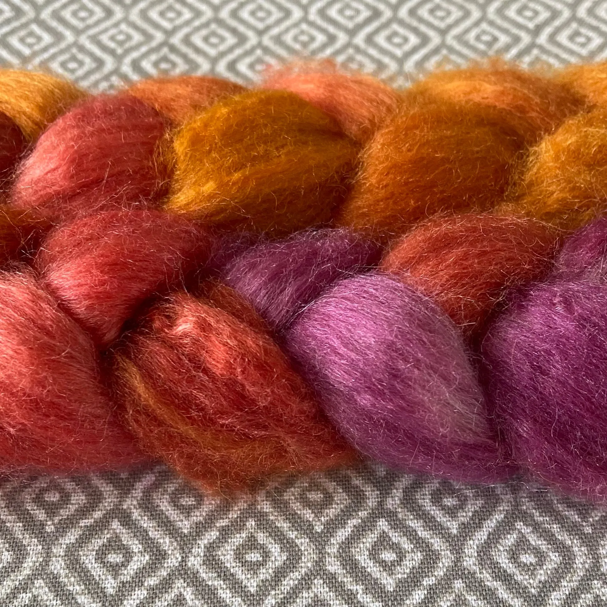 Camel Silk Roving - Topaz