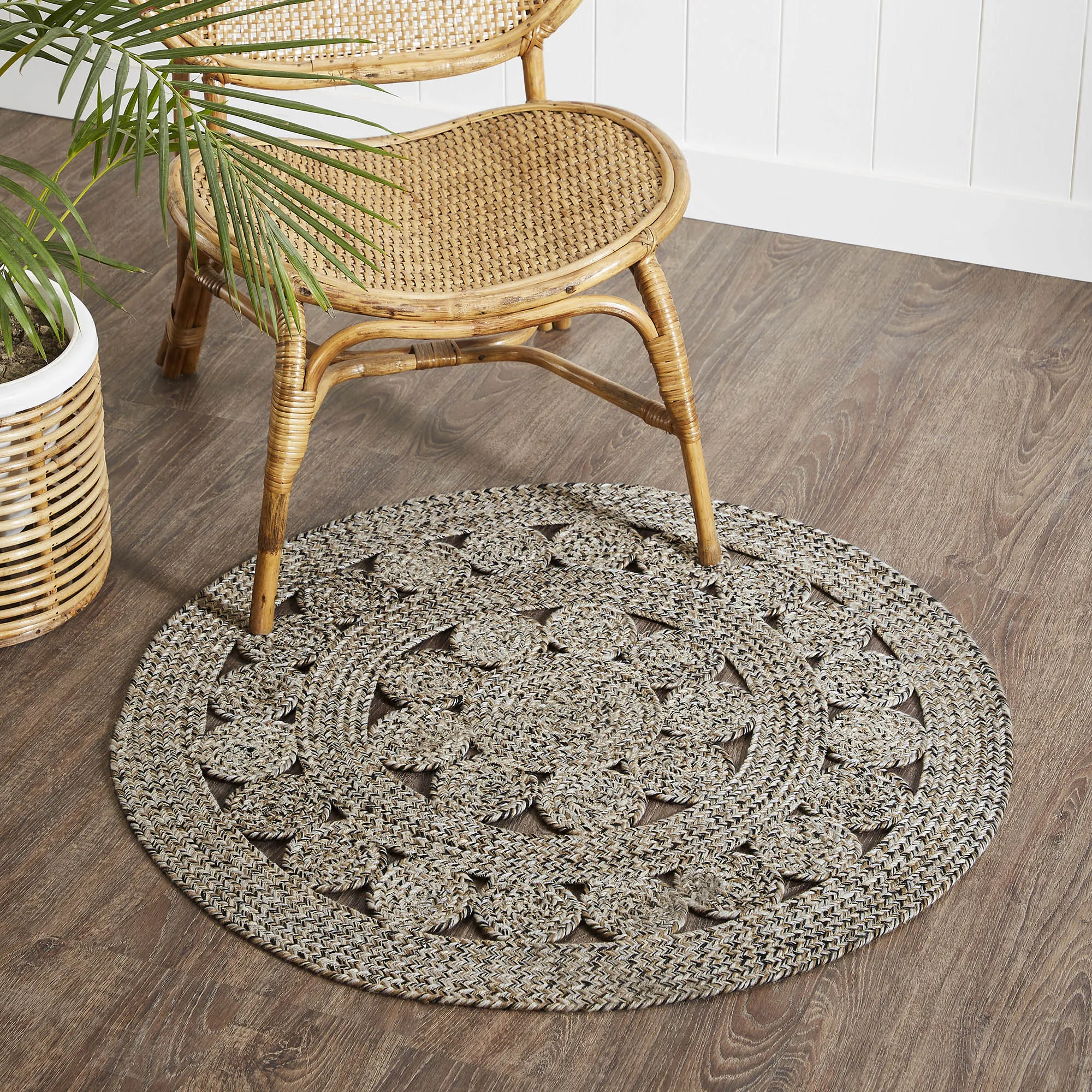 Celeste Blended Pebble Indoor/Outdoor Rug 3ft Round