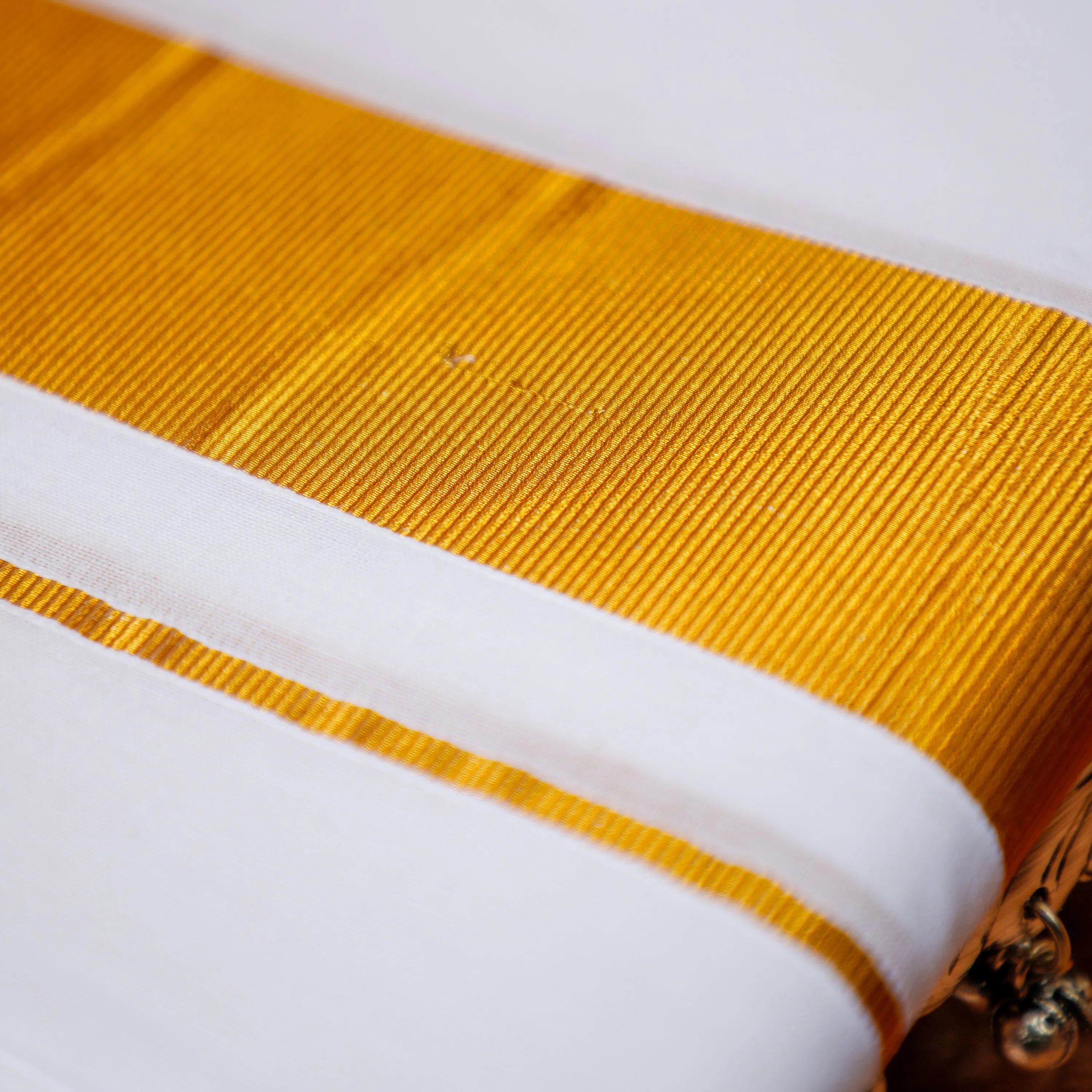 Cotton Dhoti with Zari Border