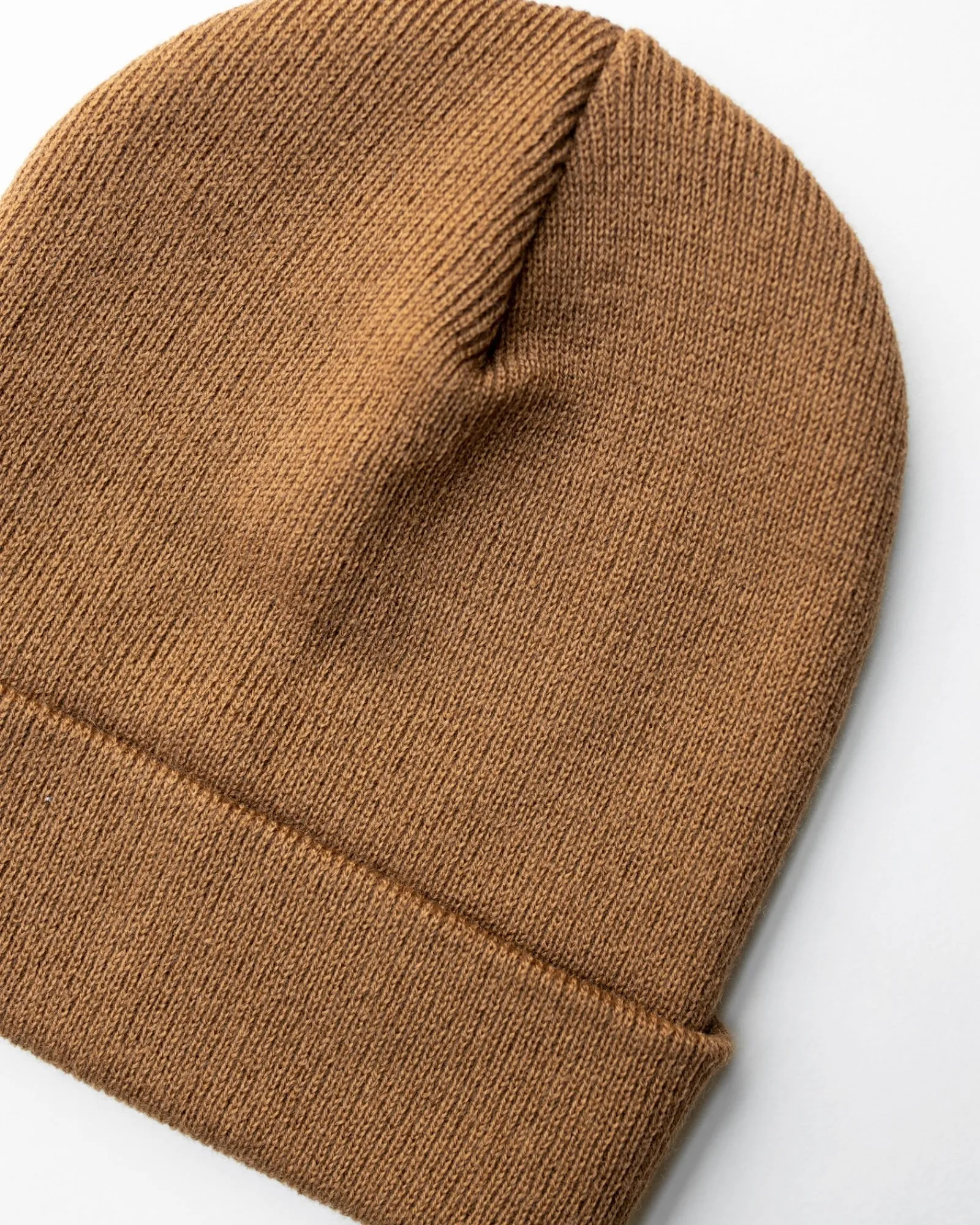 CS100 HAAKWEAR Traditional Silent Cuffed Beanie, Camel Brown