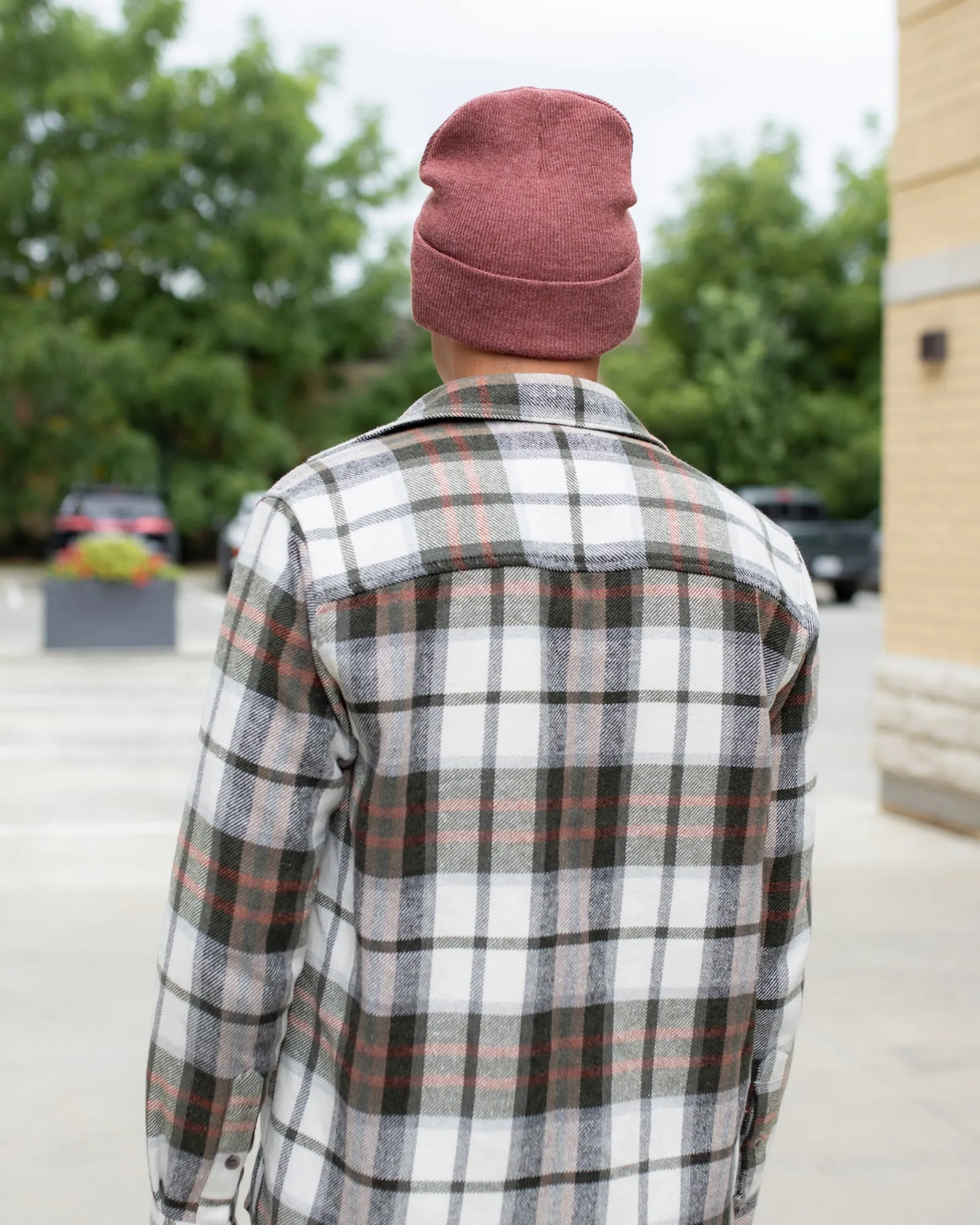 CS103 HAAKWEAR Traditional Silent Cuffed Beanie, Rusty Burgundy