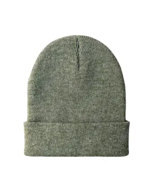 CS104 HAAKWEAR Traditional Silent Cuffed Beanie, Forest Green