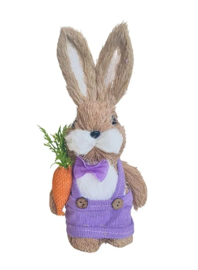 Easter Bunny Garden Décor Straw Rabbit Craft Ornament for Yard Signs, Living Rooms, and Bedrooms