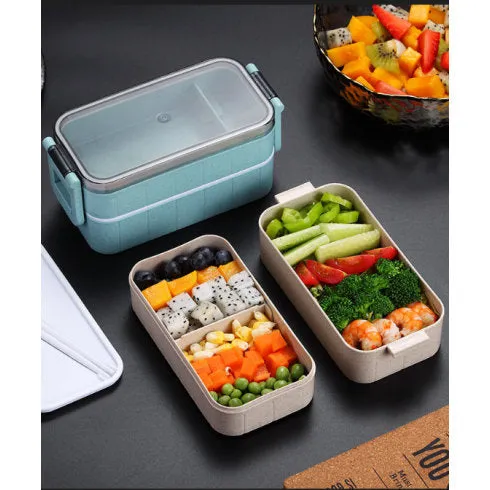 Eco-friendly Sustainable Reusable Wheat Straw Bento Lunch Box - Soup Cup - Carbon Footprint Offset - Food Container - Snack Box - School