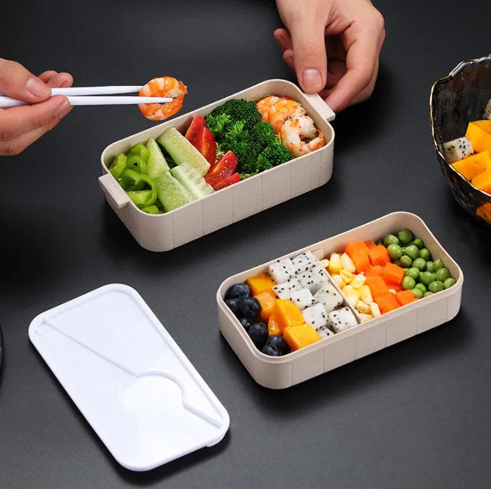 Eco-friendly Sustainable Reusable Wheat Straw Bento Lunch Box - Soup Cup - Carbon Footprint Offset - Food Container - Snack Box - School