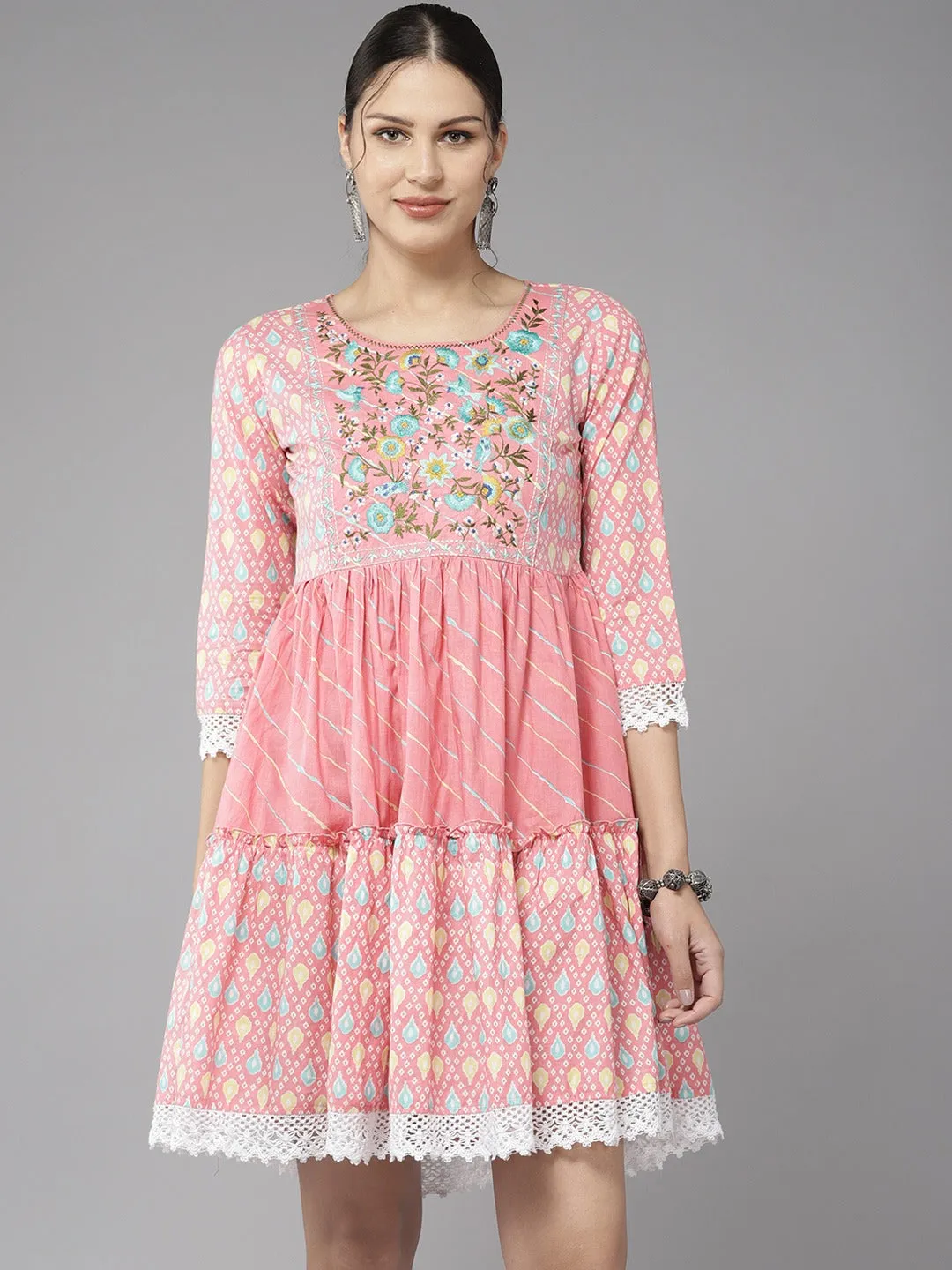 Embroidered Cotton Dress