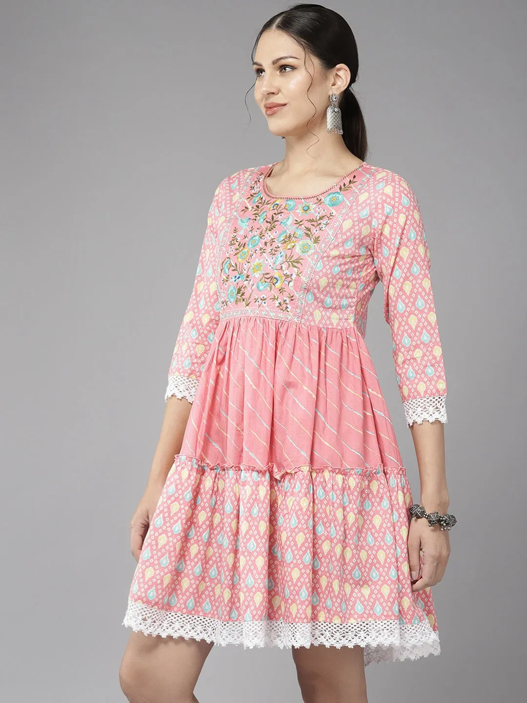 Embroidered Cotton Dress