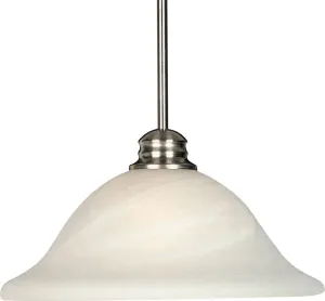 Essentials - 9106x 13.25" Single Light Pendant in Satin Nickel