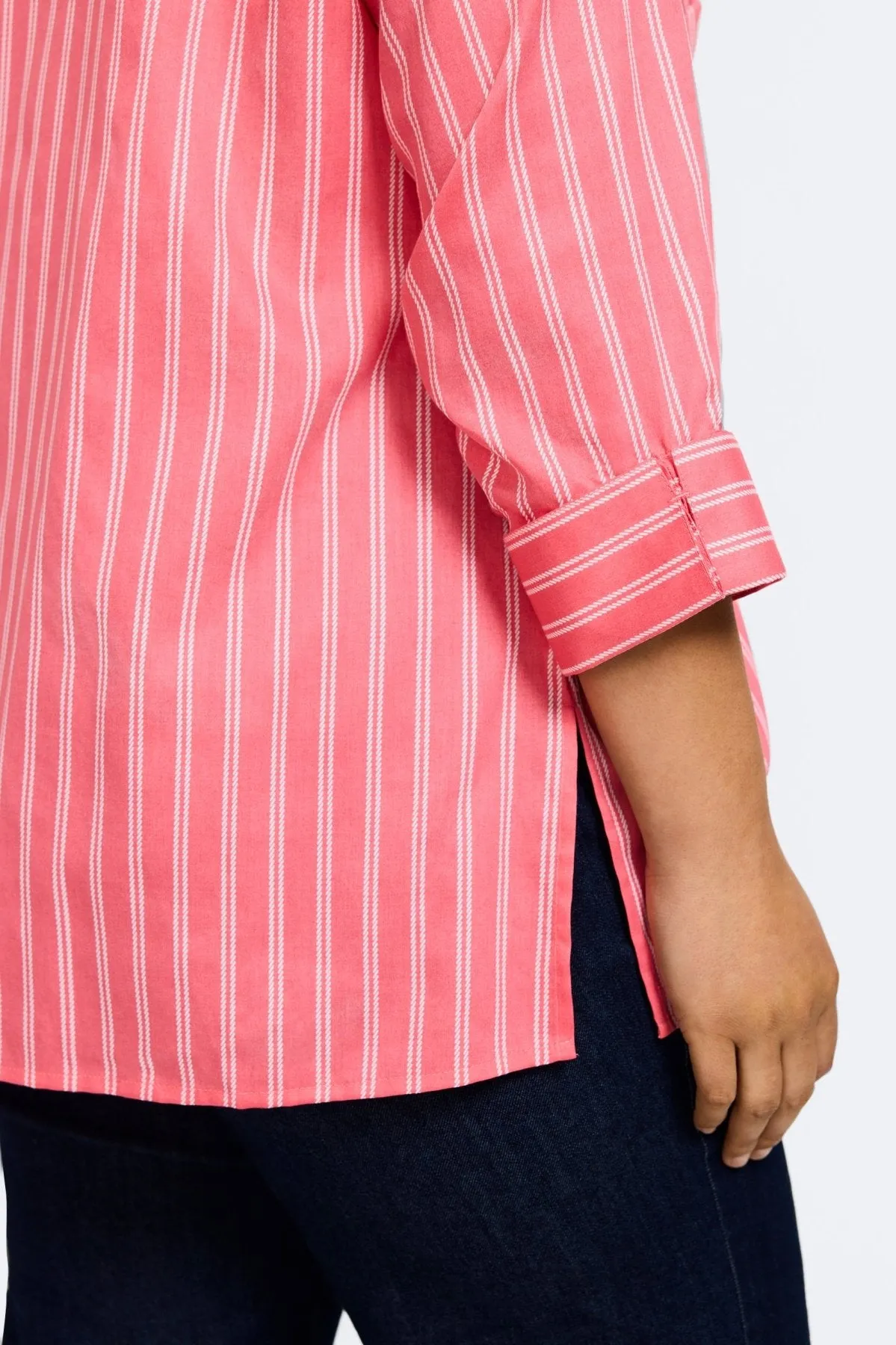 Evelyn Plus No Iron Rope Stripe Shirt