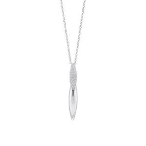 Fiorelli Sterling Silver White Cubic Zirconia Pendant P5431C