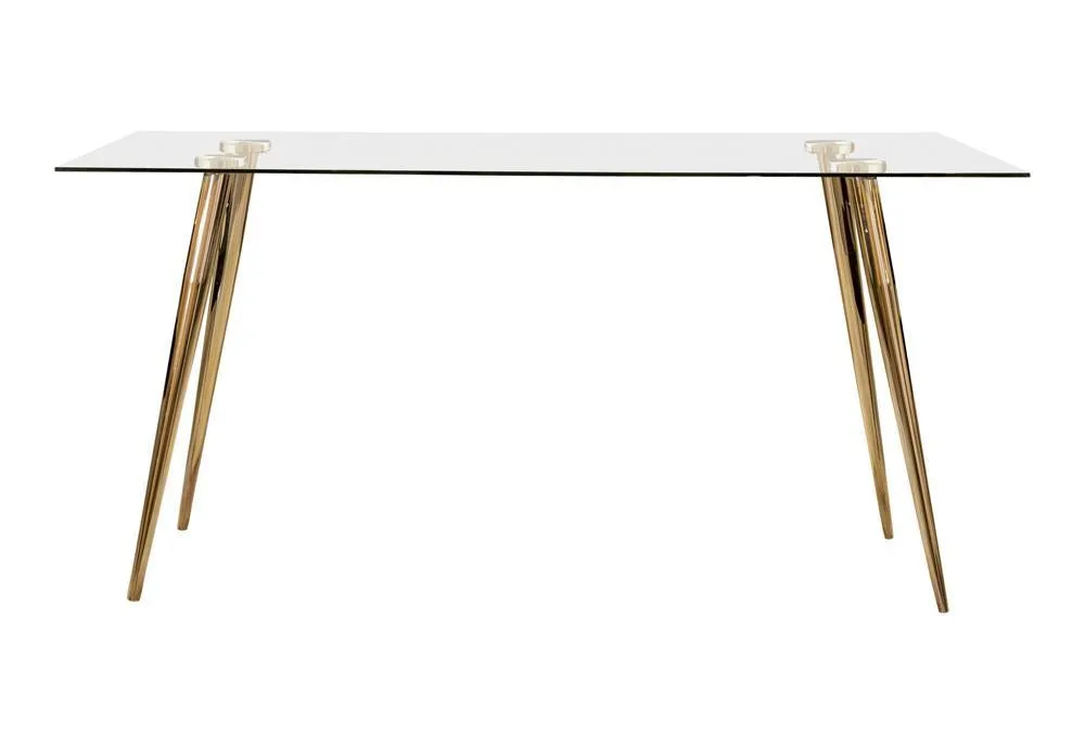 Gold Finish Dining Table | Luxury Dining Furniture