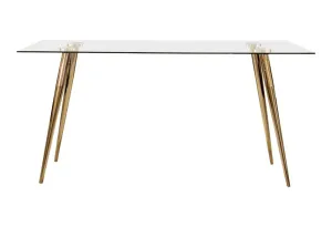 Gold Finish Dining Table | Luxury Dining Furniture