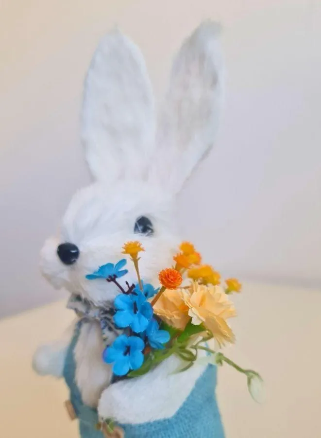 Handmade Easter Bunny Easter Decoration (29 cm) - Cotton String, Yard, Garden, Living Room Decor