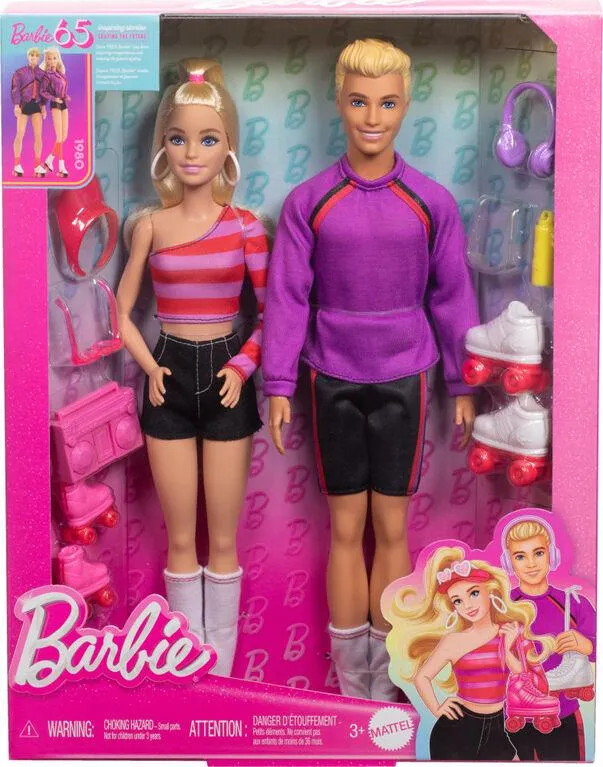 Ken and Barbie Fashionista Doll 2pack 65th Anniversary