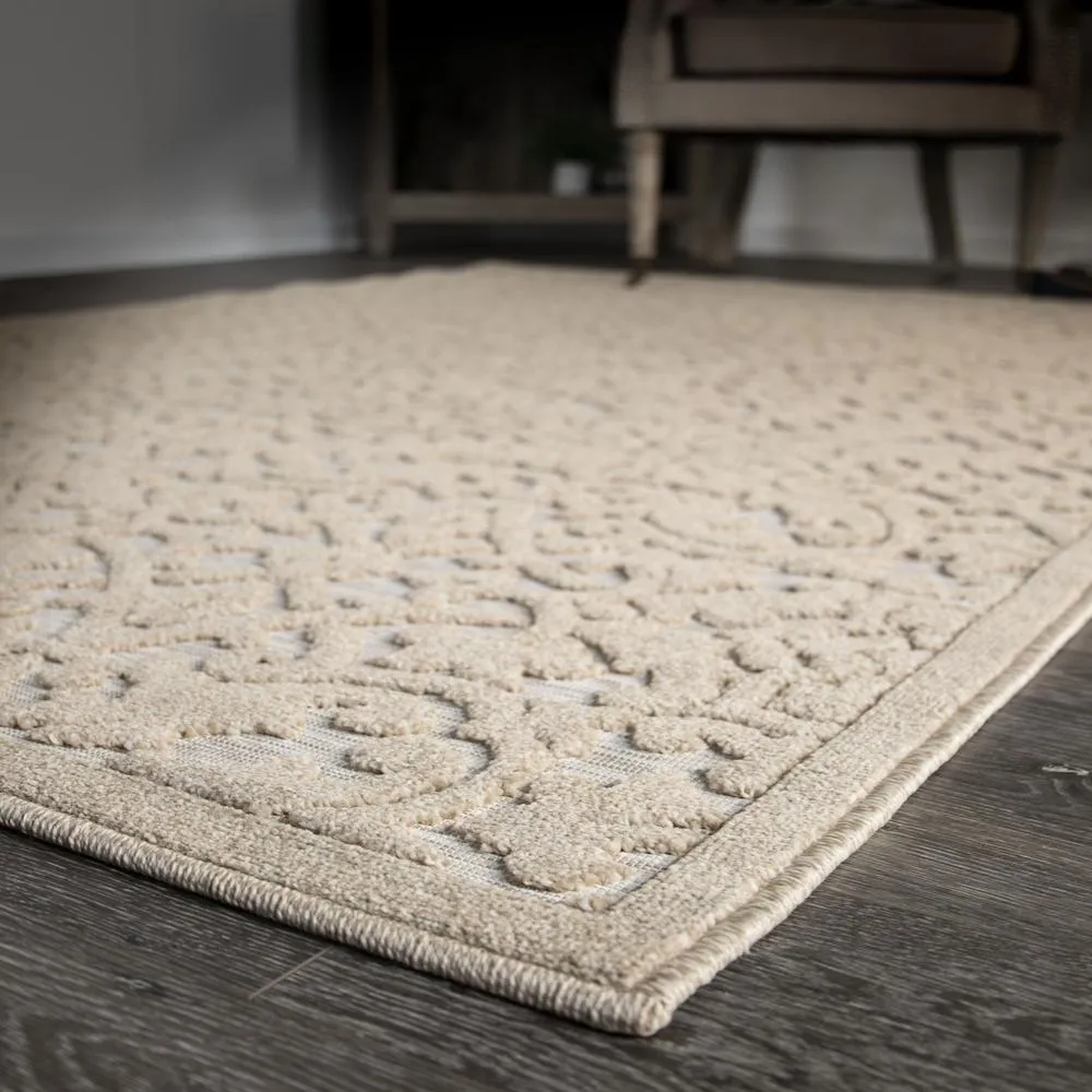 Larissa | Large Super Soft Textured Area Rug (5'2" x 7'6")