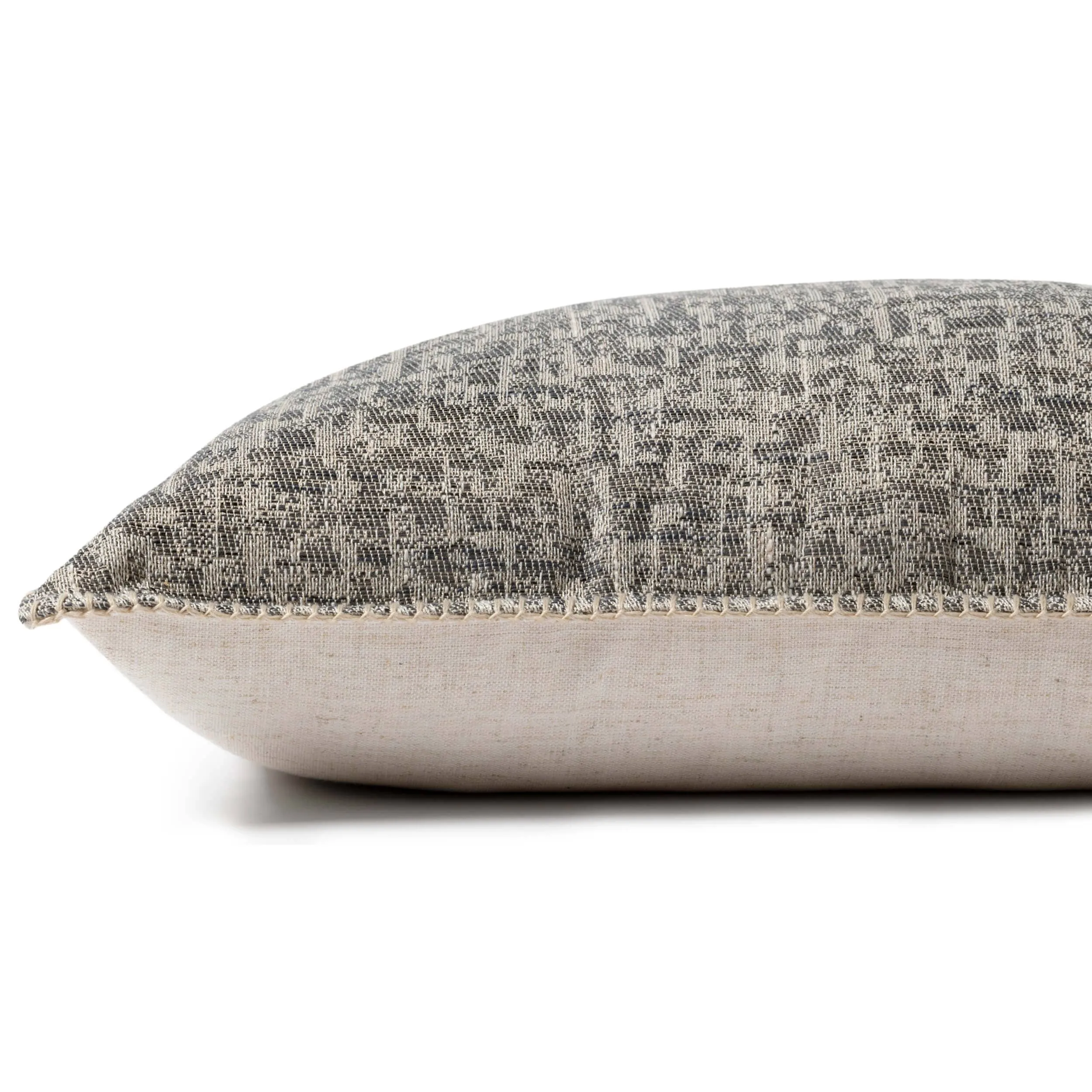 Loloi Jacquard Woven Pillow, Grey