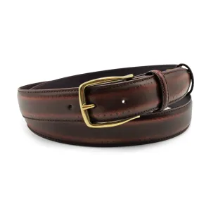 Maple Hand Burnished 'Cagney' Kinked Belt