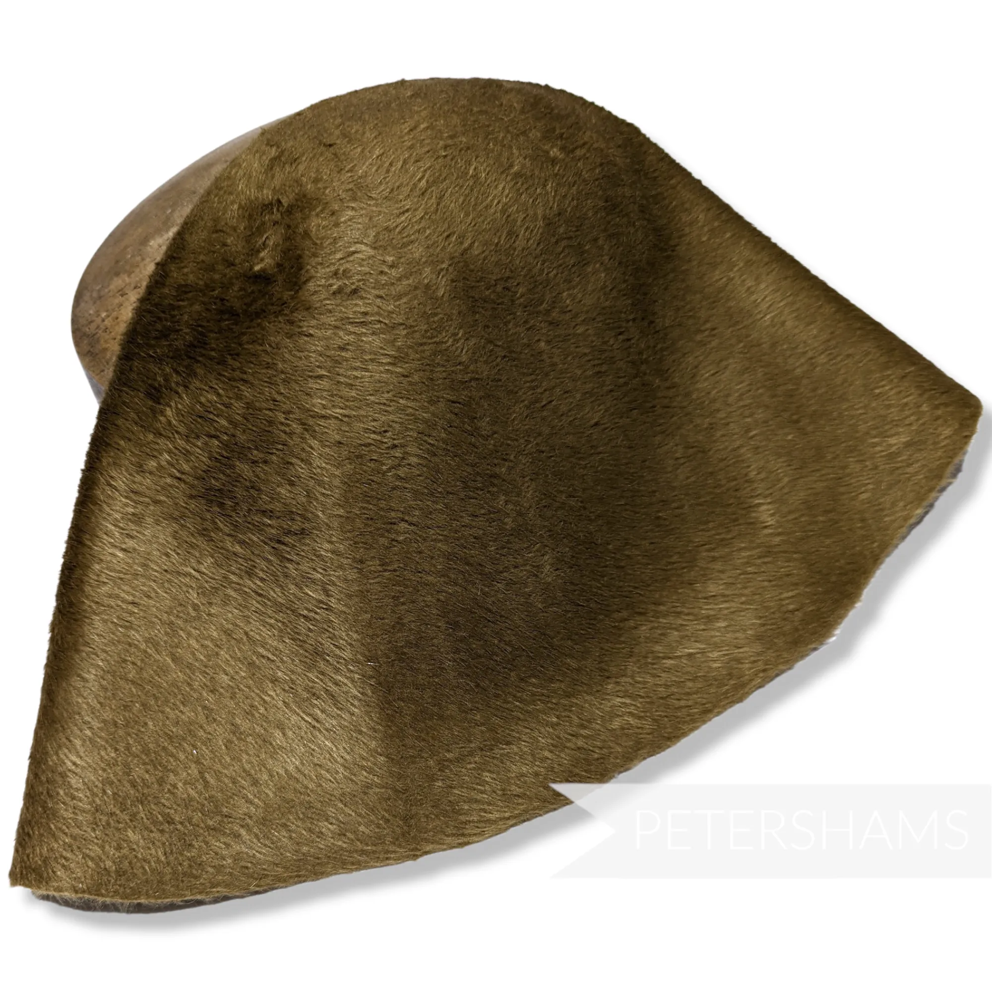 Melusine Vintage Fur Felt Cone Hood Hat Body - Beige & Browns