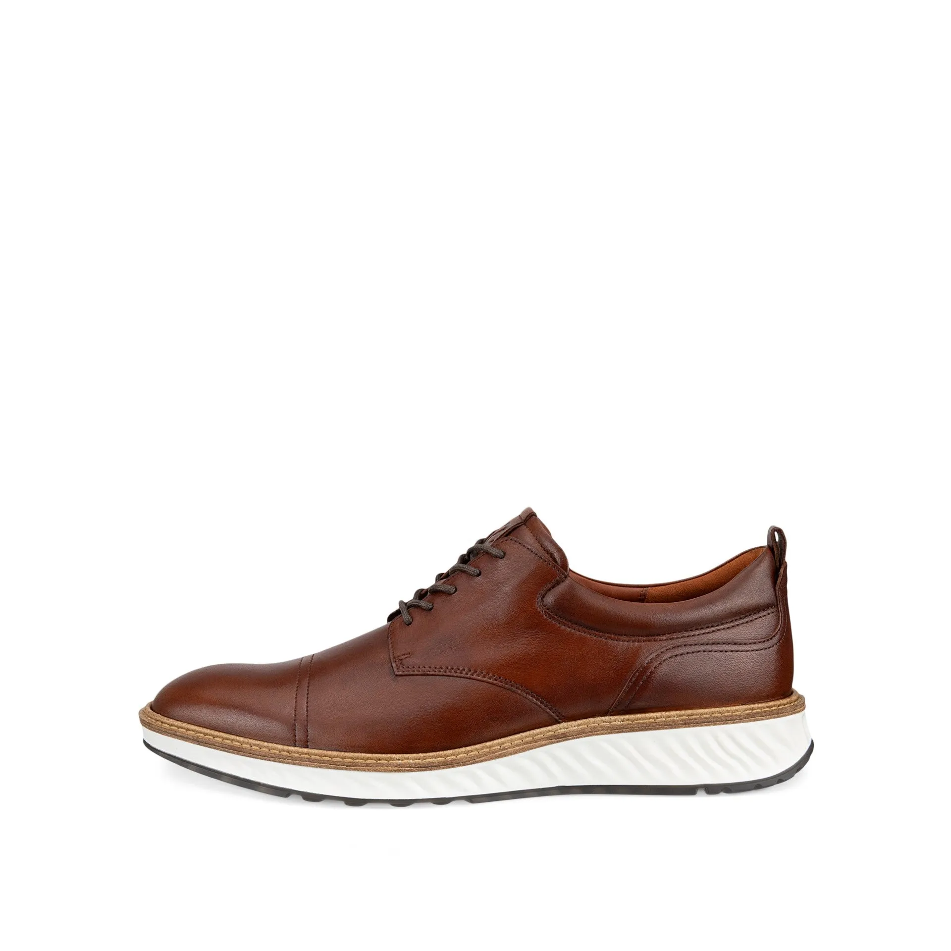 Men's Ecco St.1 Hybrid Derby Shoe Color: Cognac