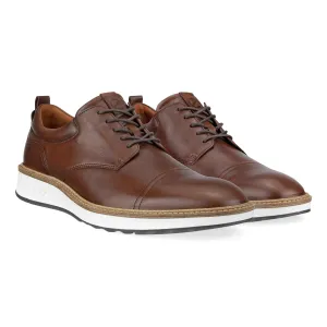 Men's Ecco St.1 Hybrid Derby Shoe Color: Cognac