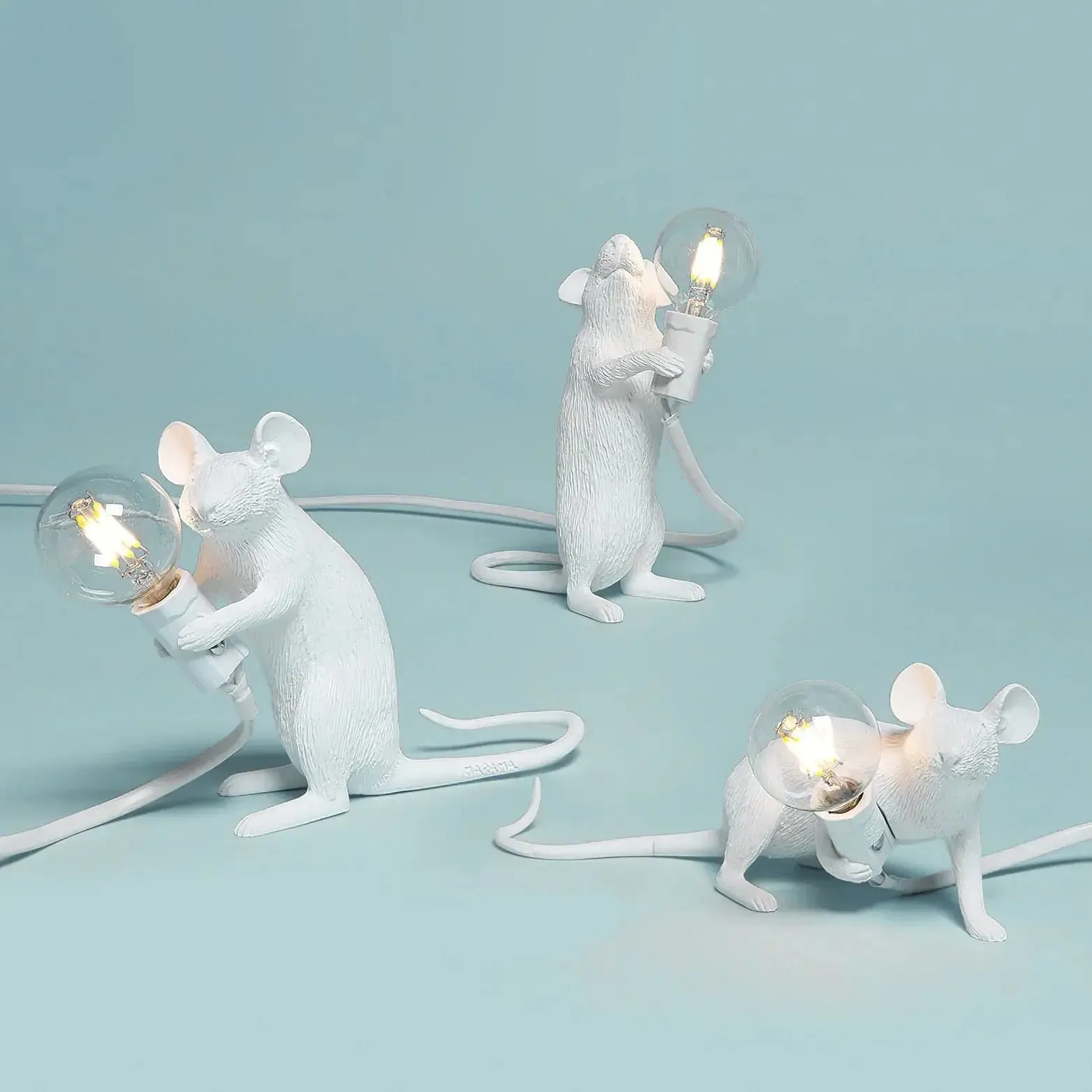 Mouse Resin Table Lamp