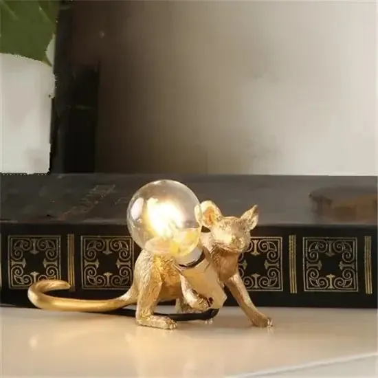 Mouse Resin Table Lamp