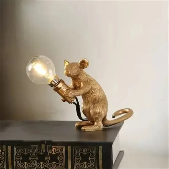 Mouse Resin Table Lamp