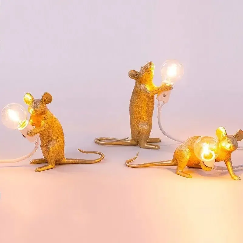 Mouse Resin Table Lamp